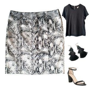 Snake Print Skirt